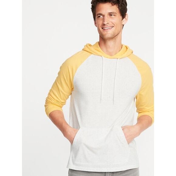 Old Navy Color-Blocked Pullover Raglan Hoodie Medium - Picture 1 of 6